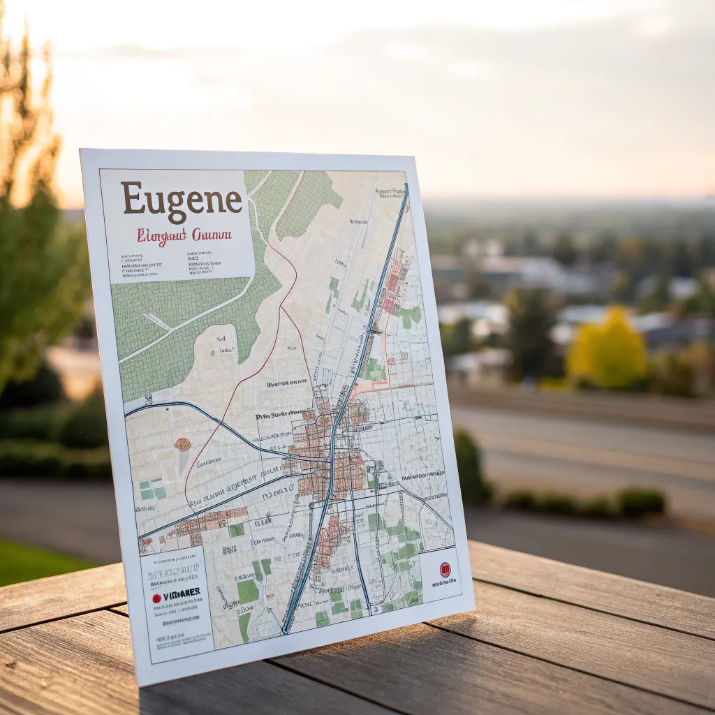 Map of Eugene, OR